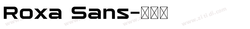 Roxa Sans字体转换